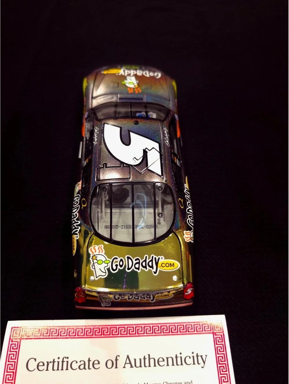 1:24 Scale Mesma Chrome and Color Chrome Stock Car with Certificate of Authentic